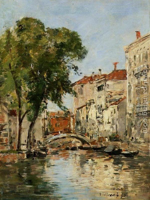 Eugene Boudin : Small Canal in Venice II